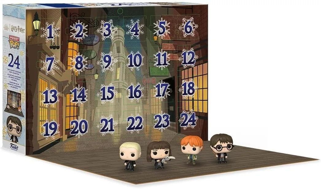 Kalendari i hapur krijon sfond për figurat miniaturë. Funko Harry Potter Advent Calendar 2022 — Kalendari i hapur krijon sfond për figurat miniaturë.