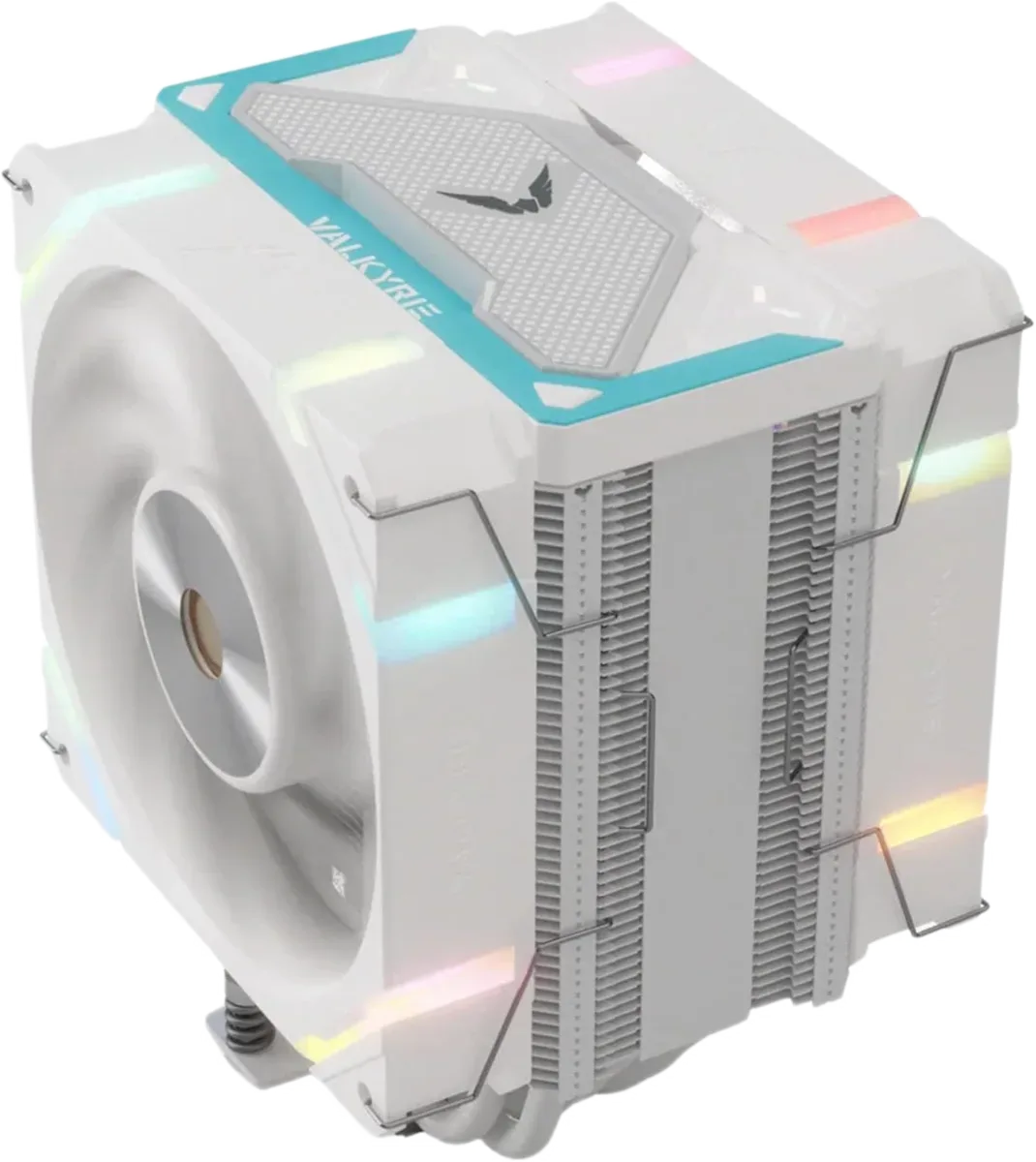 Valkyrie Vind SL125 White CPU air cooler, assembled view