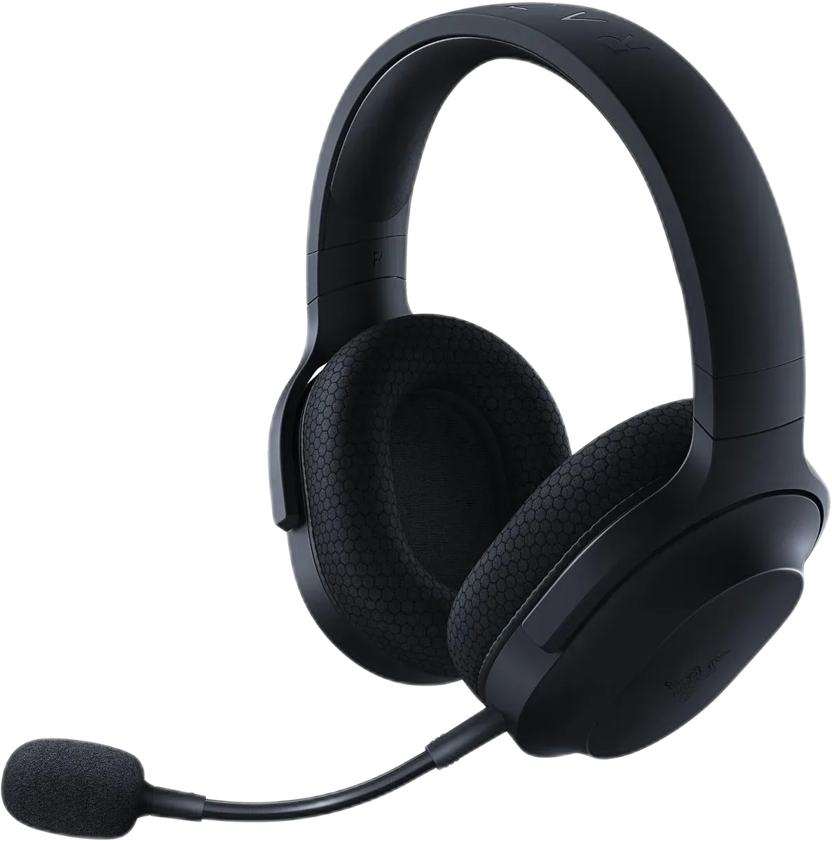 Razer Barracuda X — Black Barracuda X with the detachable HyperClear microphone fitted.