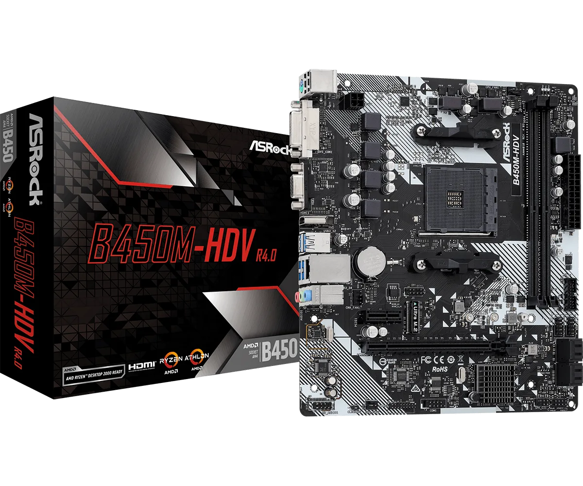 ASRock B450M-HDV R4.0 Micro ATX