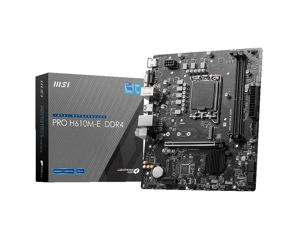 MSI PRO H610M-E DDR4 Micro ATX