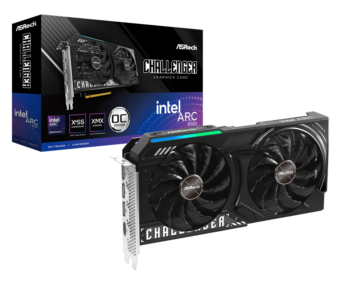 ASRock Challenger Intel ARC™ B580 OC 12GB