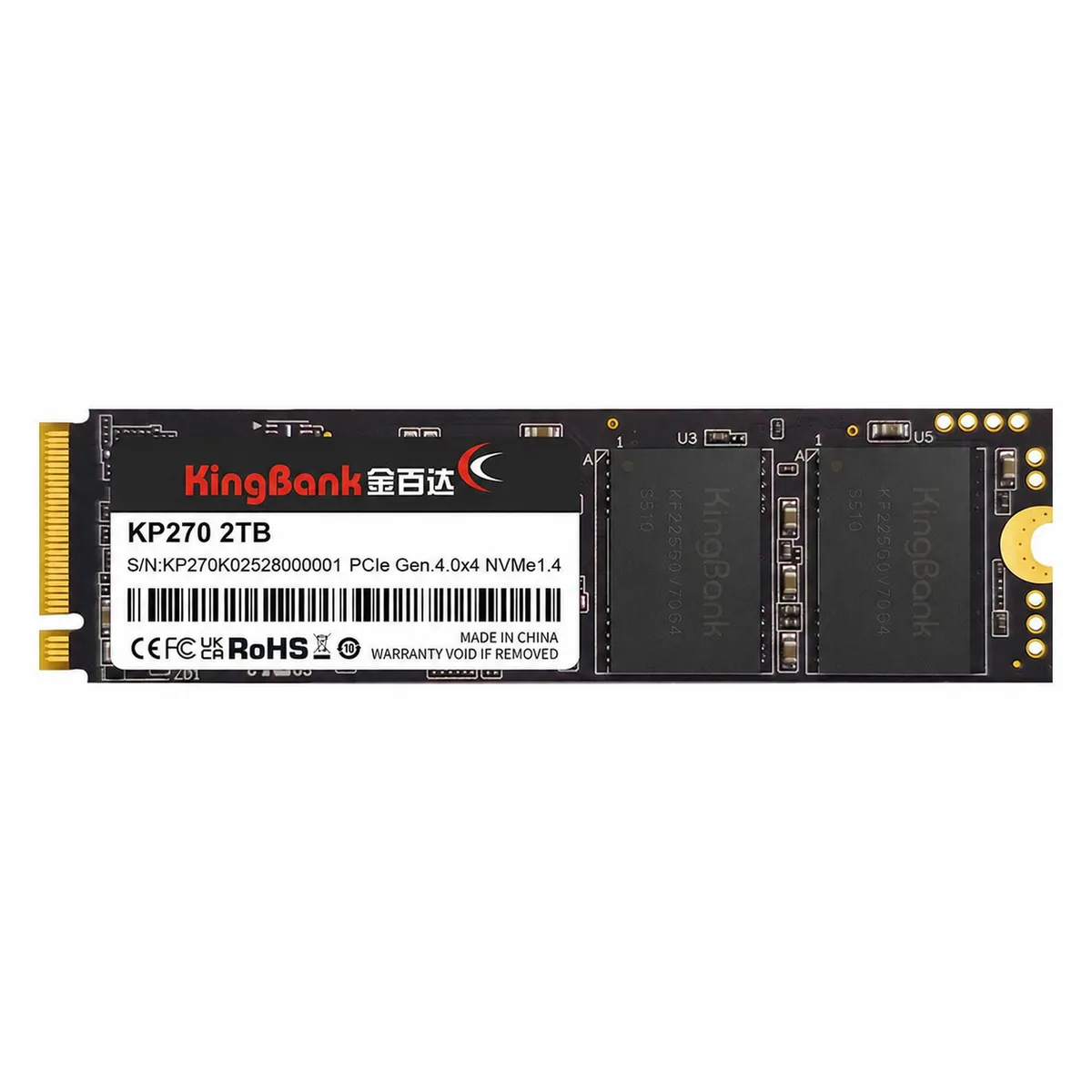 KingBank KP270 M.2 2TB Read 7400MB/s