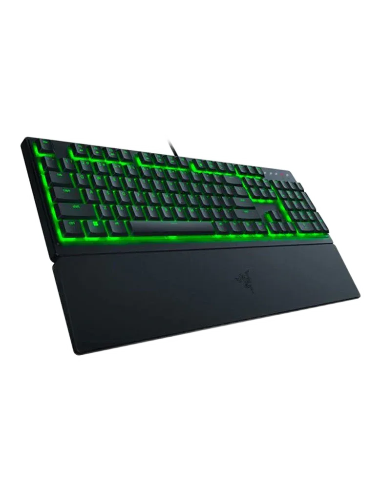 Razer Ornata V3 X — Low-profile keycaps sit above a slim black body.