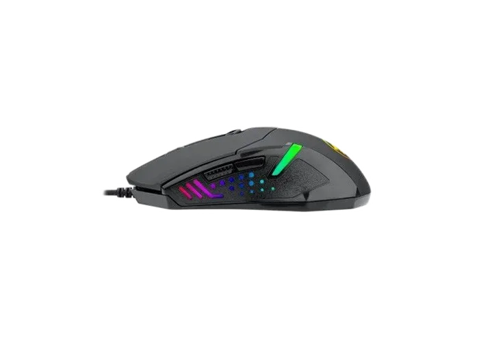 Redragon M601-2 Centrophorus 2 — Profili anësor tregon vendosjen e butonave të gishtit të madh.