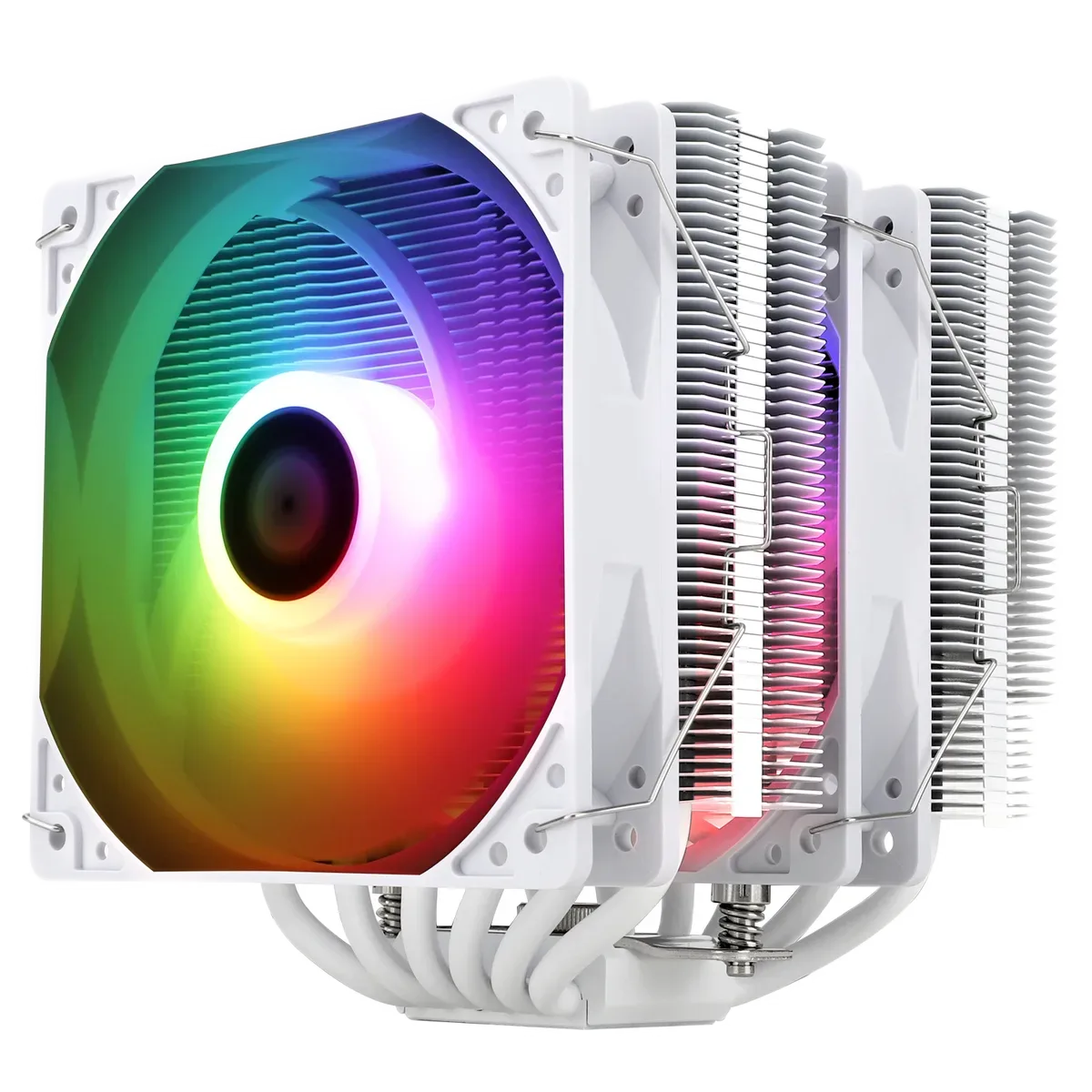 Peerless Assassin 120 SE White CPU air cooler, assembled view