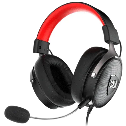 Redragon Icon H520 Black — The black Icon H520 with its removable microphone.