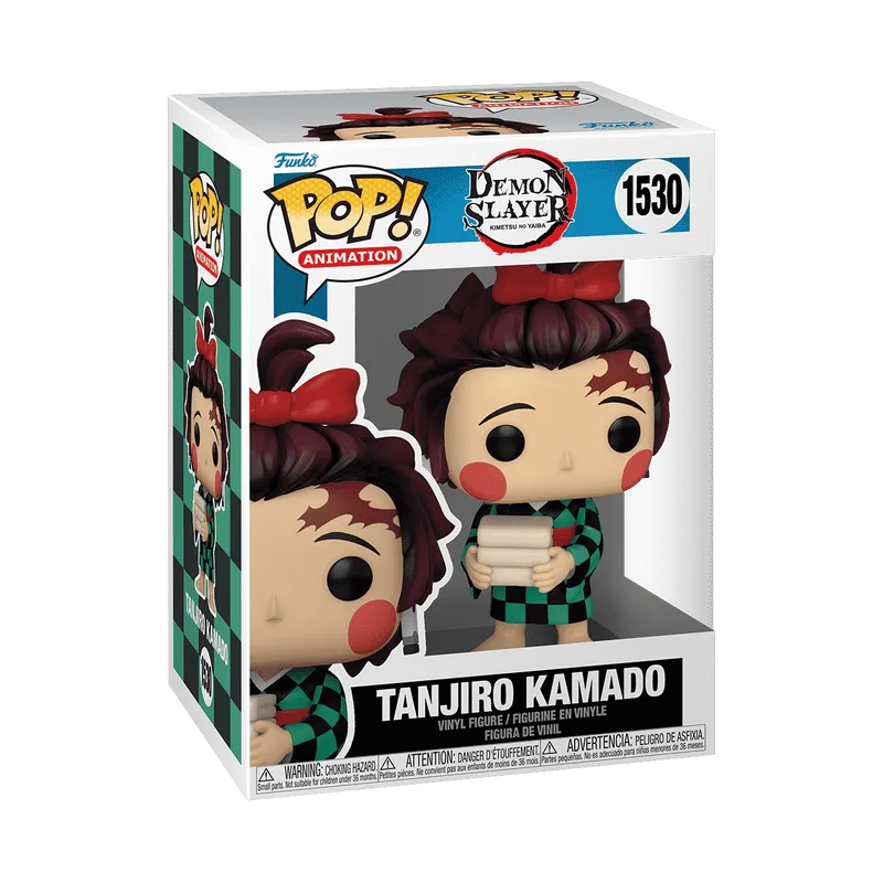 Kutia #1530 identifikon versionin me kimono, kodi i prodhuesit 75573. Funko Pop! Tanjiro Kamado in Kimono #1530 — Kutia #1530 identifikon versionin me kimono, kodi i prodhuesit 75573.