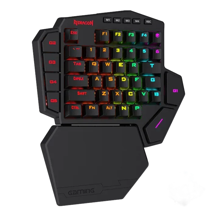 Redragon K585 Diti Pro — A compact left-hand key area with a separate thumb control.