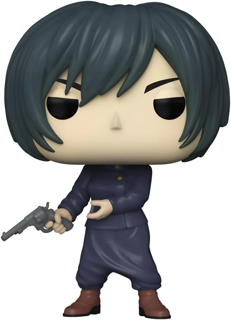Funko Mai Zen’in — Mai Zen’in me uniformë të errët dhe pistoletën përpara.