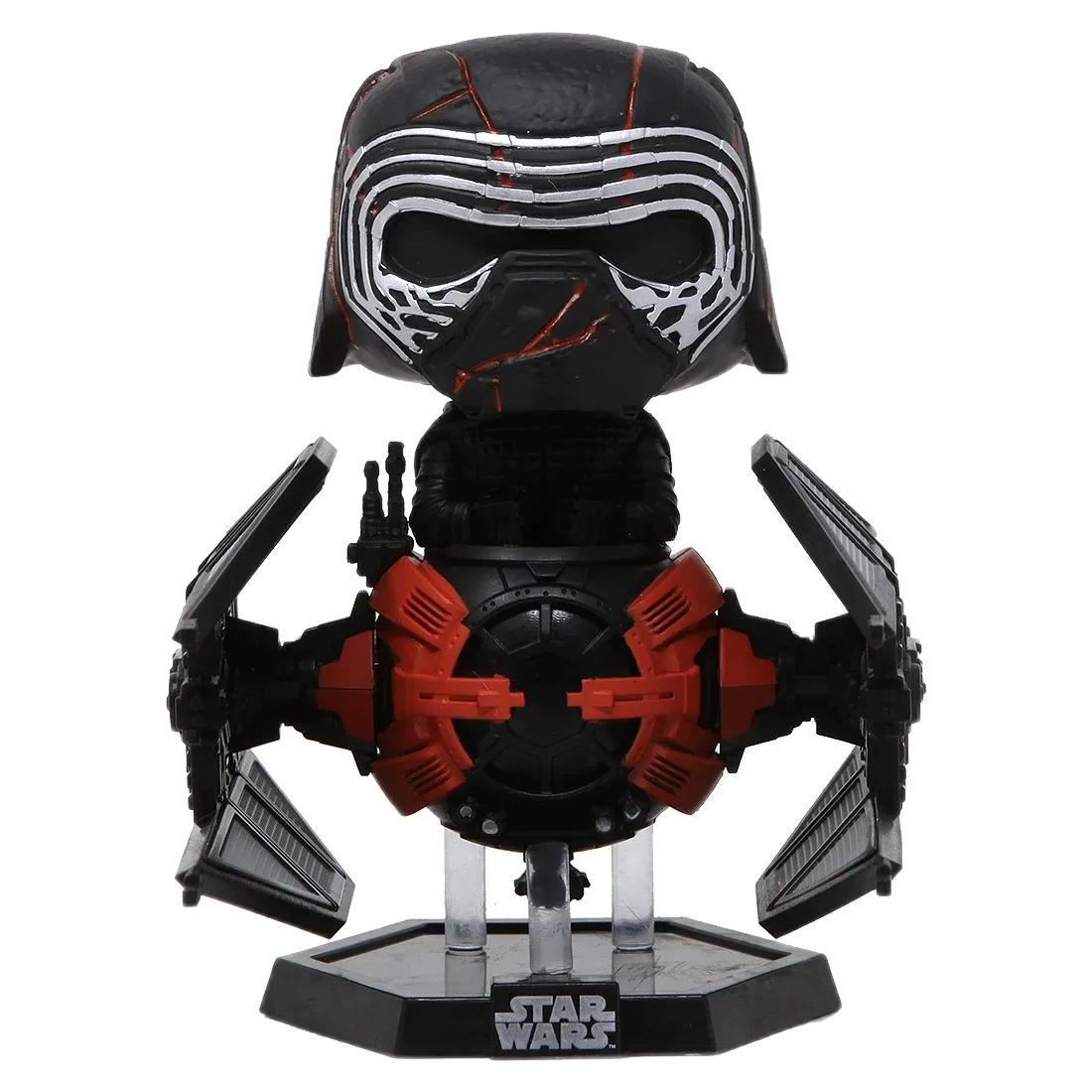 Funko Supreme Leader Kylo Ren in Whisper — Pamje përpara e Kylo Ren në Whisper mbi bazën Star Wars.