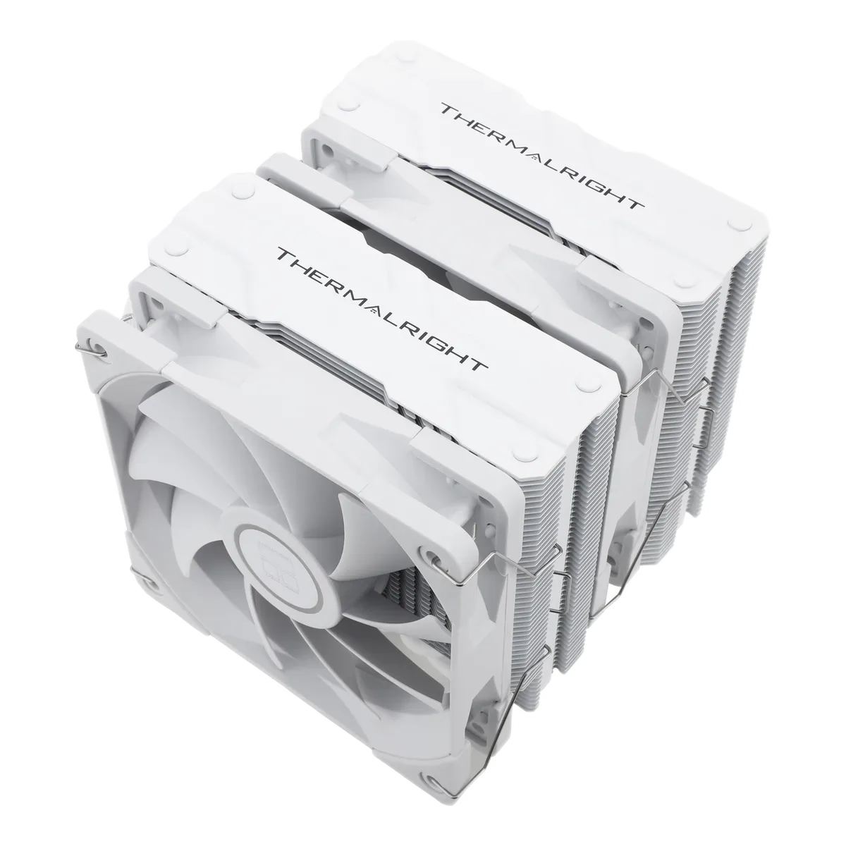 Peerless Assassin 120 White, the upper angle shows the spacing between the towers