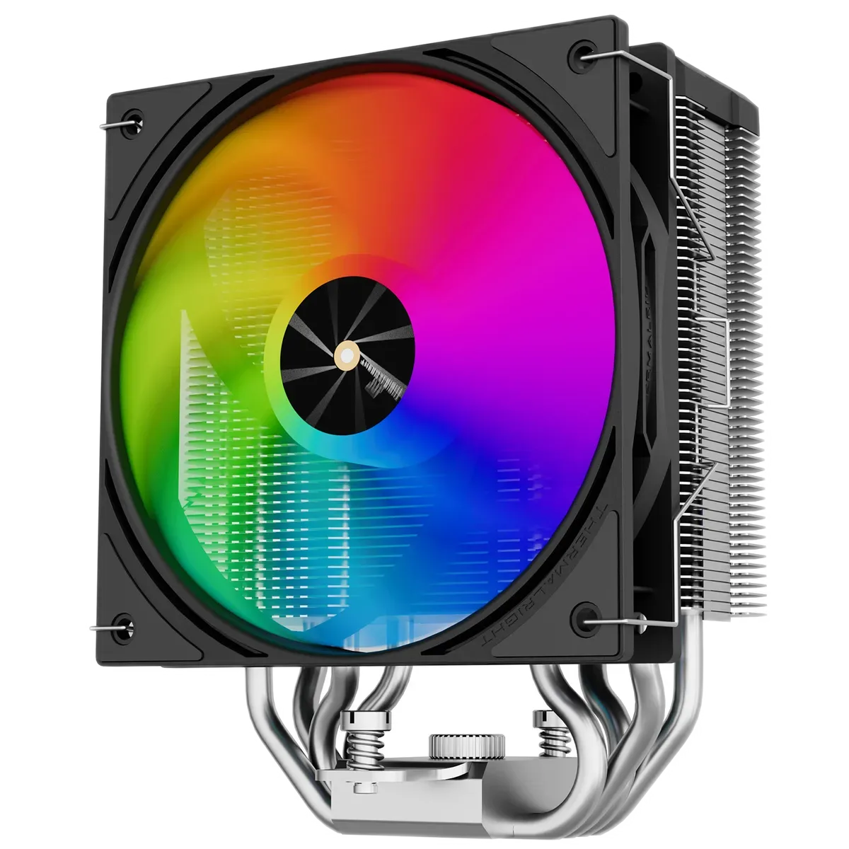 Assassin X 120 R Digital Black, pamje ballore e ventilatorit me ndriçim dhe tubave termikë