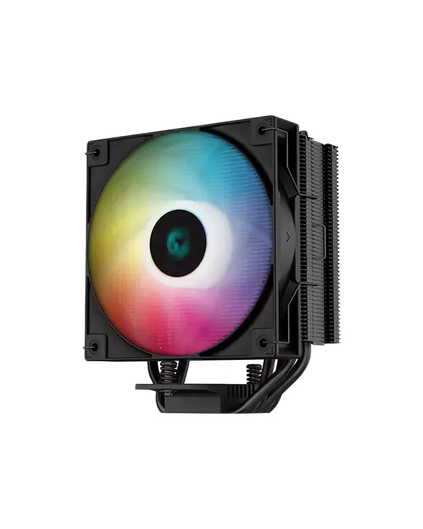 DeepCool AG400 Black, pamja ballore tregon pozicionin e ventilatorit përpara radiatorit
