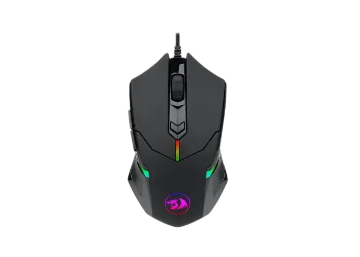 Redragon M601-2 Centrophorus 2 — Trupi i zi me detaje të ndriçuara dhe butonin qendror DPI.