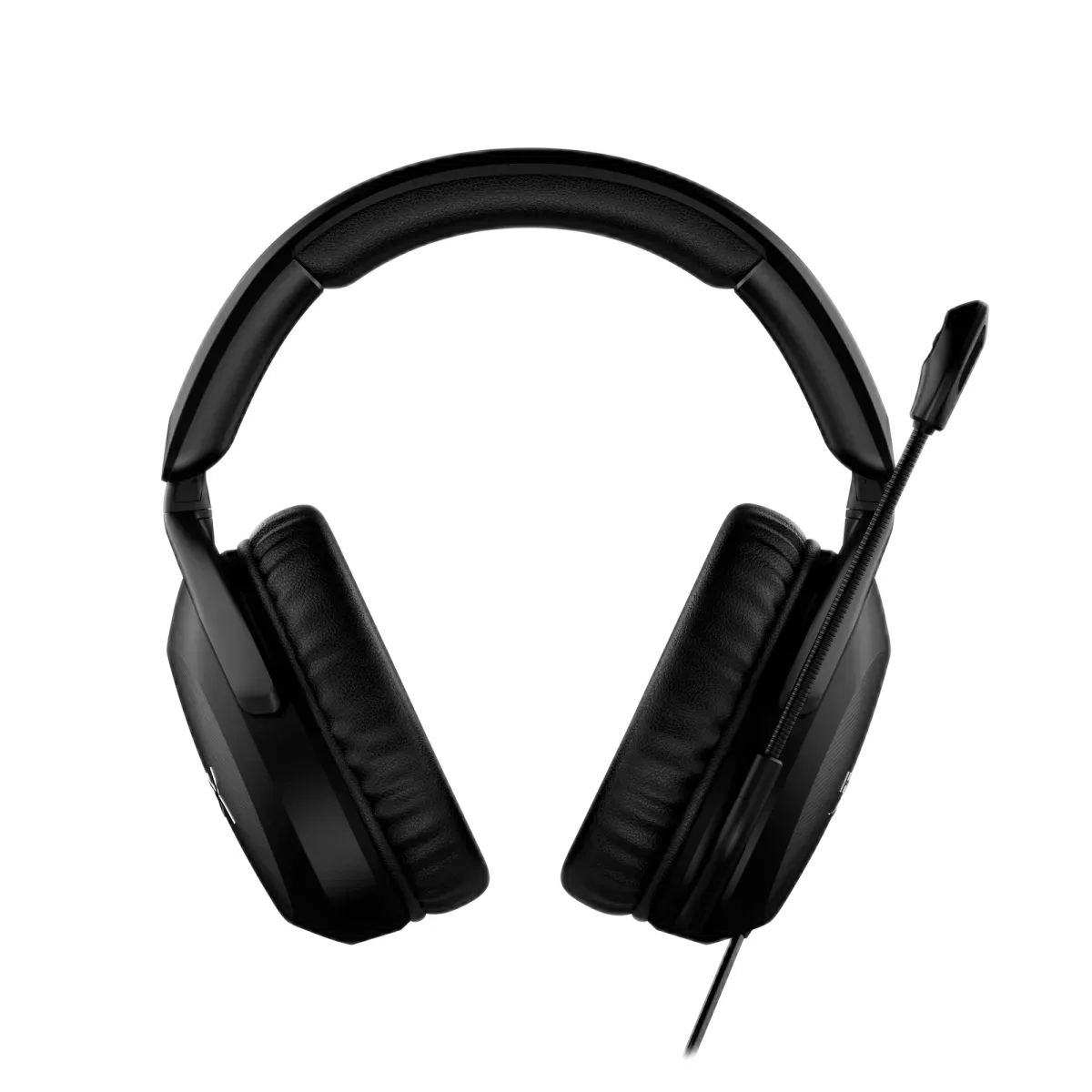 HyperX Cloud Stinger 2 — Mikrofoni ngrihet për mute; kupat rrotullohen për një pozicion më të sheshtë kur i pushoni.