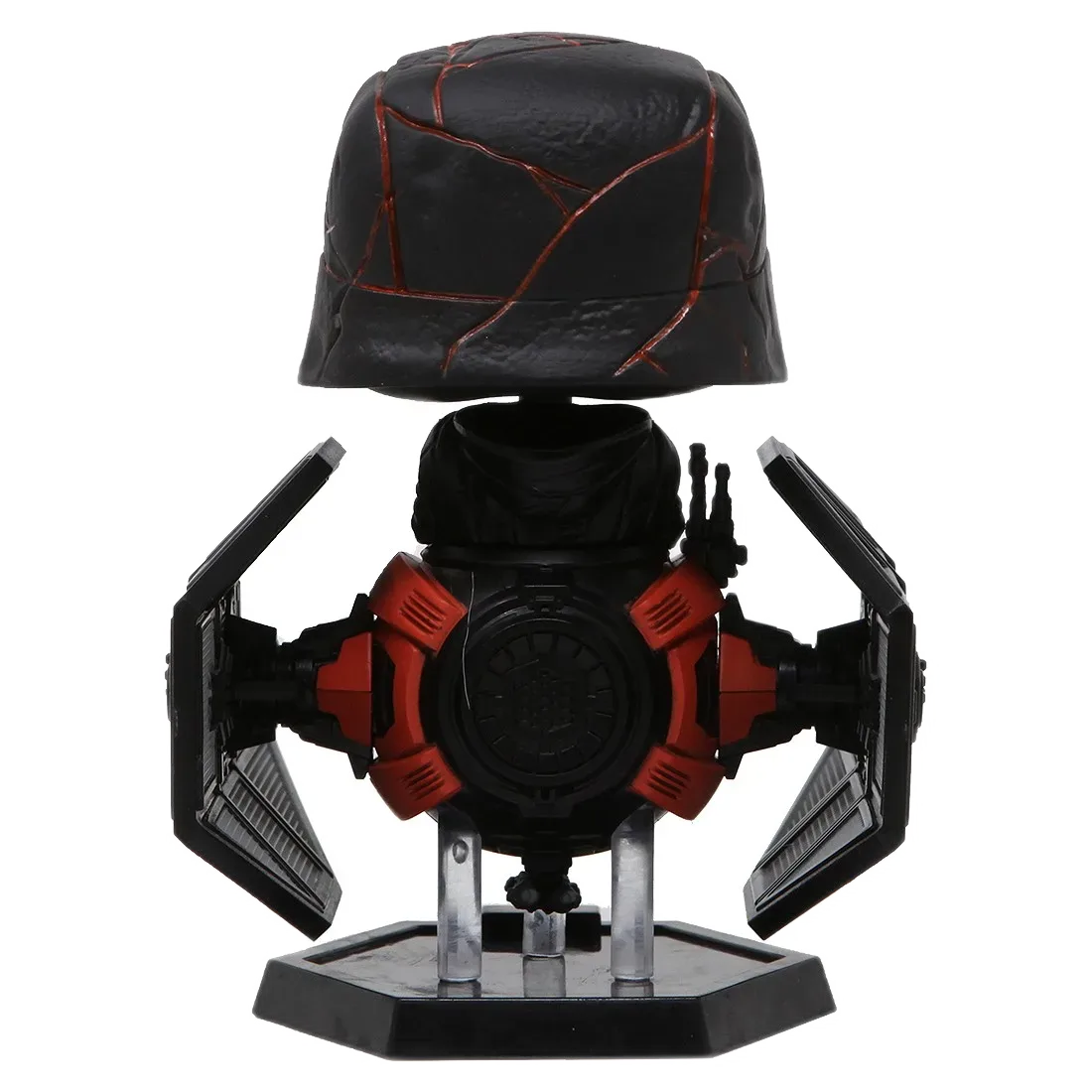 Funko Supreme Leader Kylo Ren in Whisper — Pamje nga pas me detajet e helmetës dhe mjetit.