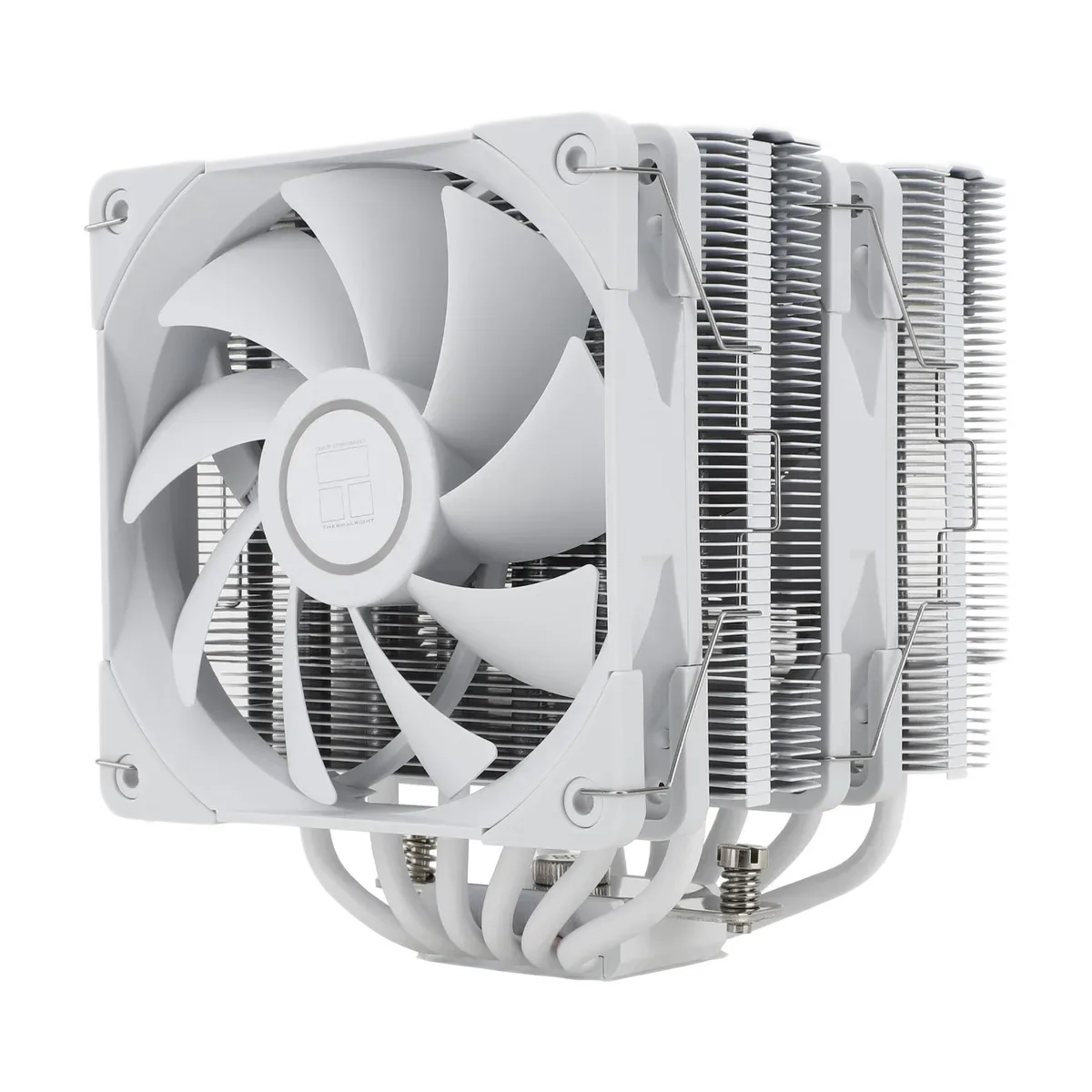 Peerless Assassin 120 White CPU air cooler, assembled view