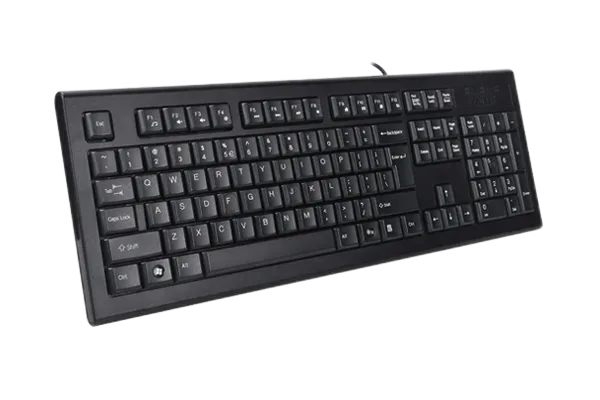 A4Tech KR-85 USB Black — Full-size KR-85 with a separate numeric keypad and navigation keys.
