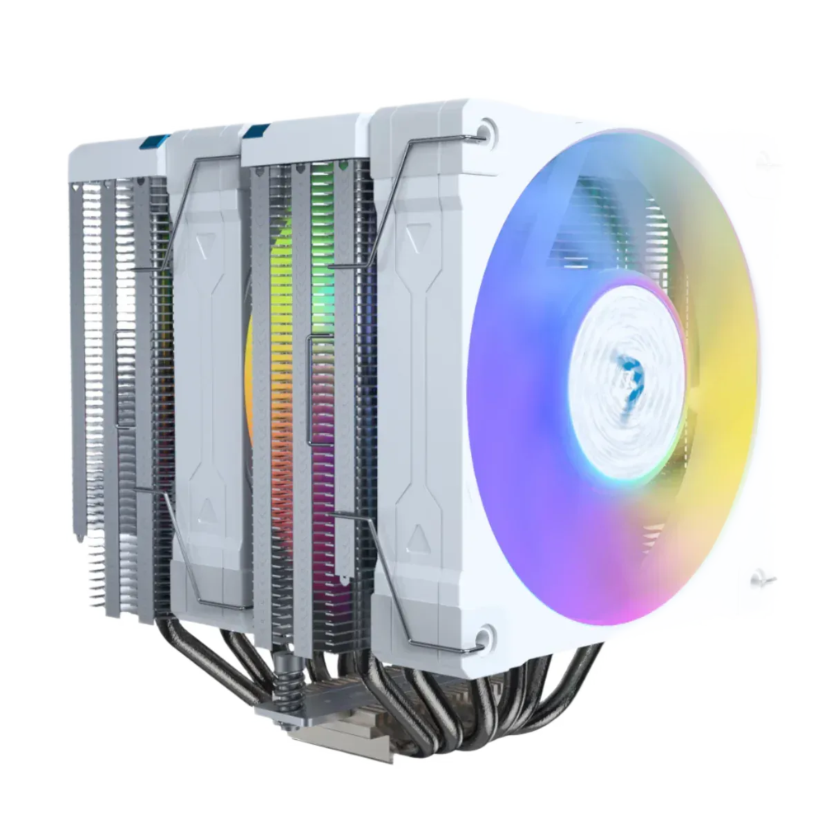 Valkyrie Vind DL125 White CPU air cooler, assembled view