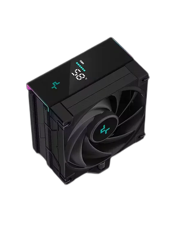 DeepCool AK400 Digital Black, a higher view makes the status display easier to see