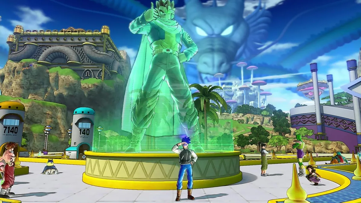 Dragon Ball Xenoverse 2 — Conton City serves as a hub between activities.