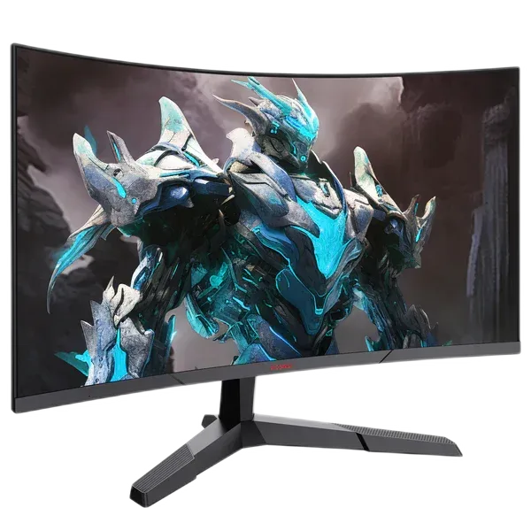 KOORUI 24E6CA 165Hz — Lakimi 1500R e drejton lehtë ekranin rreth pozicionit të shikimit.