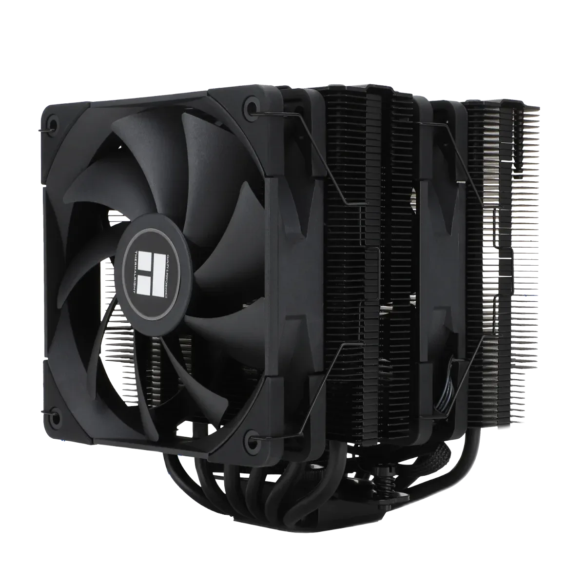 Peerless Assassin 120 Black CPU air cooler, assembled view