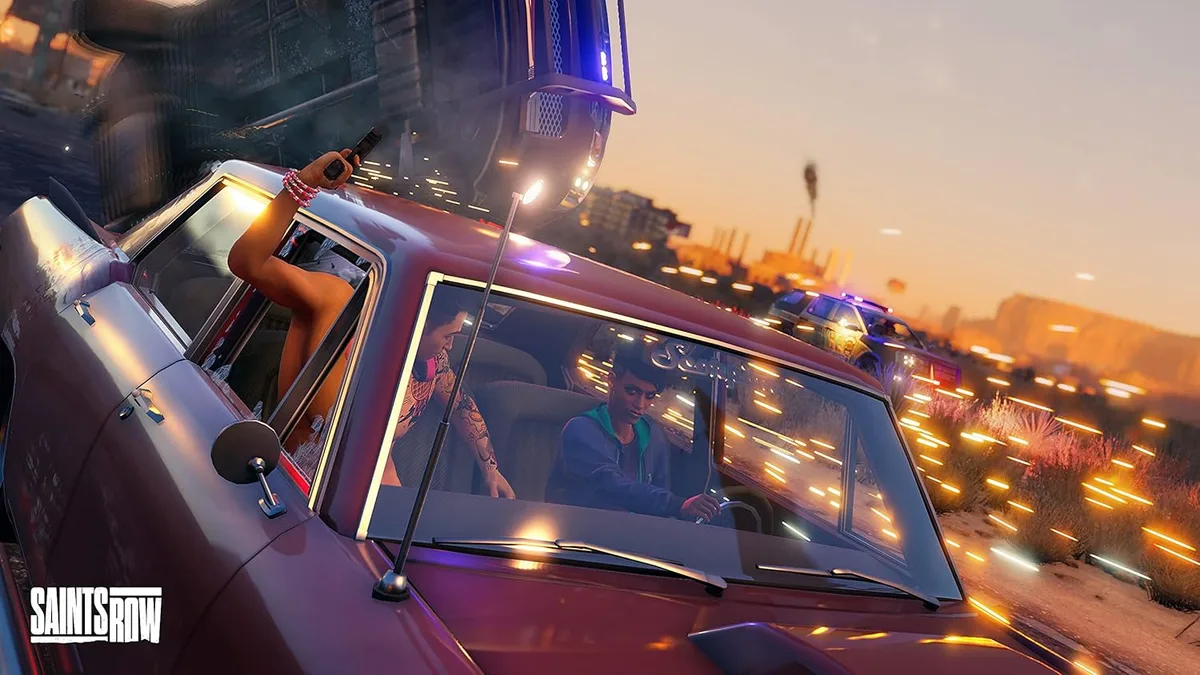 Saints Row - Day One Edition — Vehicles and action are part of the crew's rise through the city.